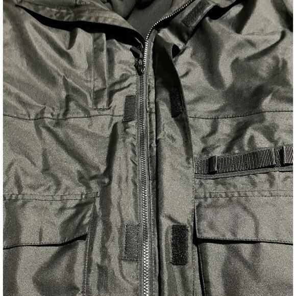 Mens Dickies AWT Utility Jacket Hidden Hood Multiple Pockets XL Black EUC - Picture 7 of 14